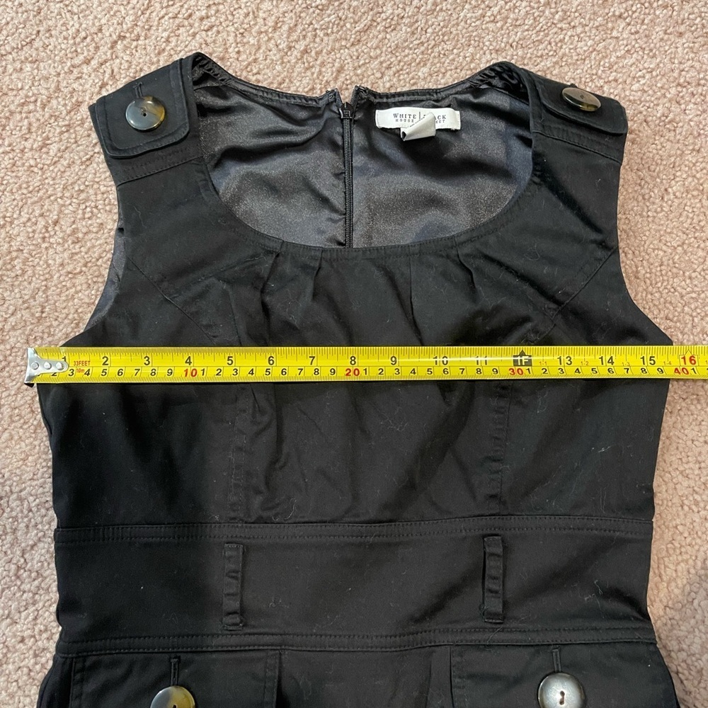 WHITE HOUSE BLACK MARKET Black Sleeveless Midi Dress - Picture 5 of 9